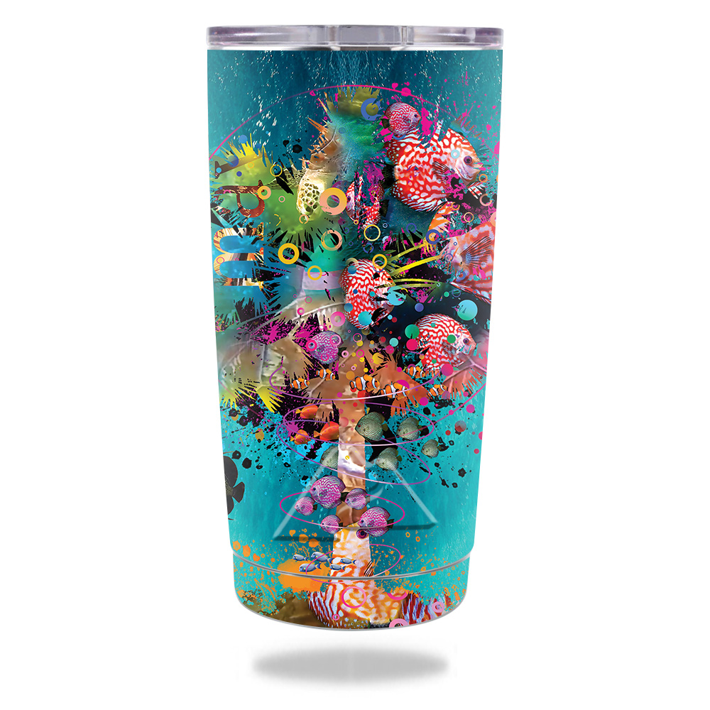 Picture of MightySkins OZTUM20-Surf Palm Skin for Ozark Trail 20 oz Tumbler 2016 - Surf Palm