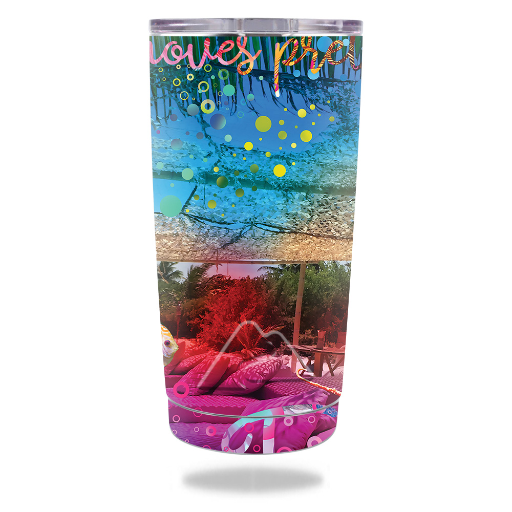 Picture of MightySkins OZTUM20-Tropical Resort Skin for Ozark Trail 20 oz Tumbler 2016 - Tropical Resort