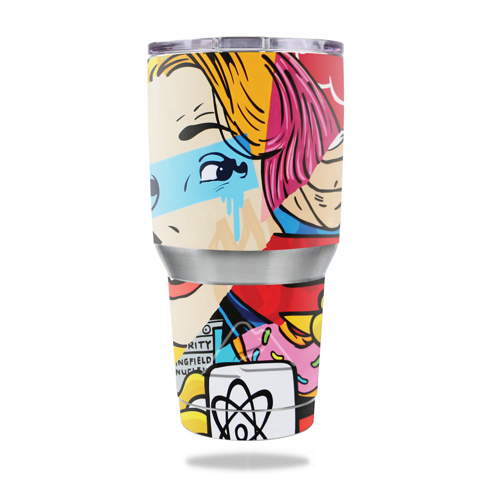Picture of MightySkins OZTUM30-Cartoon Mania Skin for Ozark Trail 30 oz Tumbler - Cartoon Mania