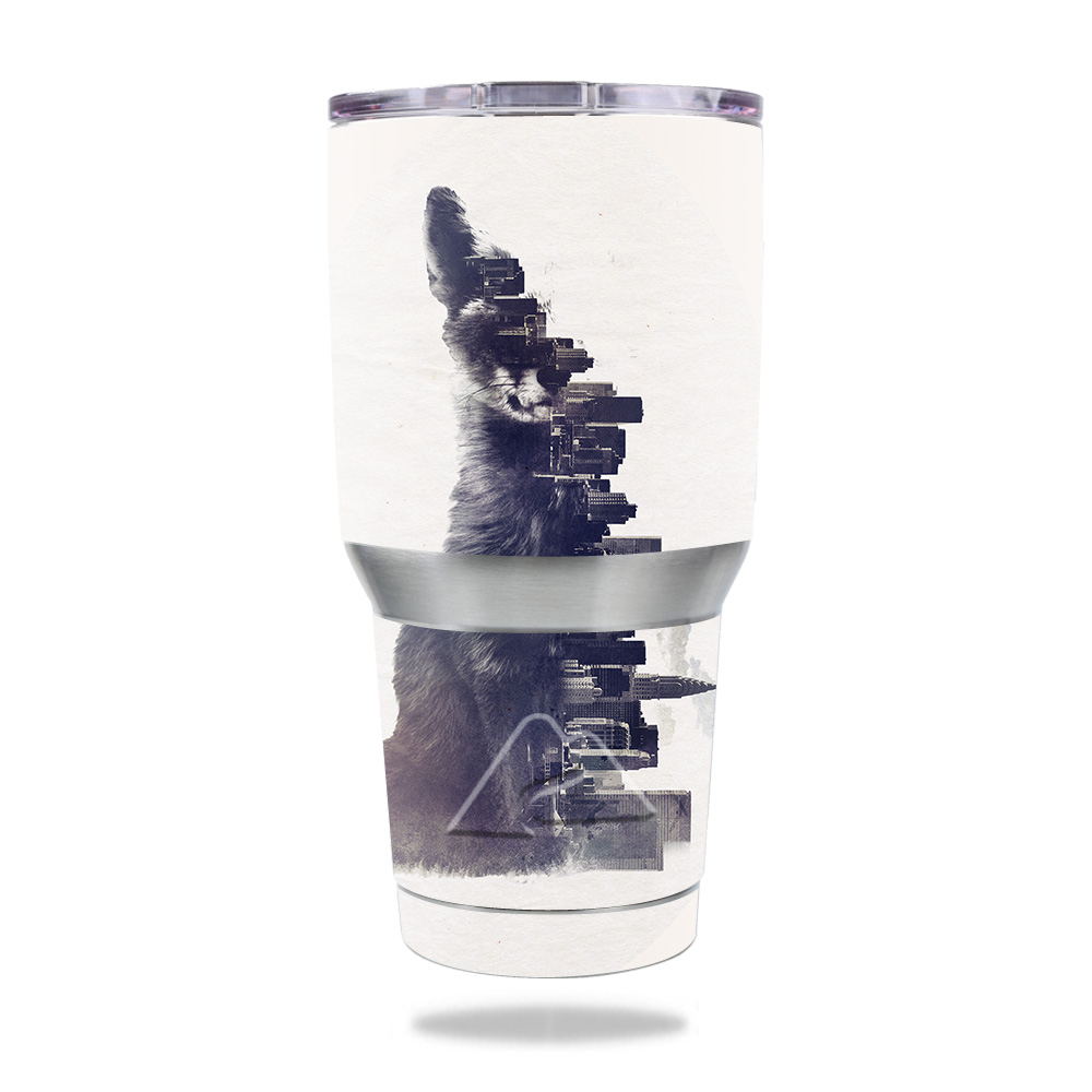 Picture of MightySkins OZTUM30-City Fox Skin for Ozark Trail 30 oz Tumbler - City Fox