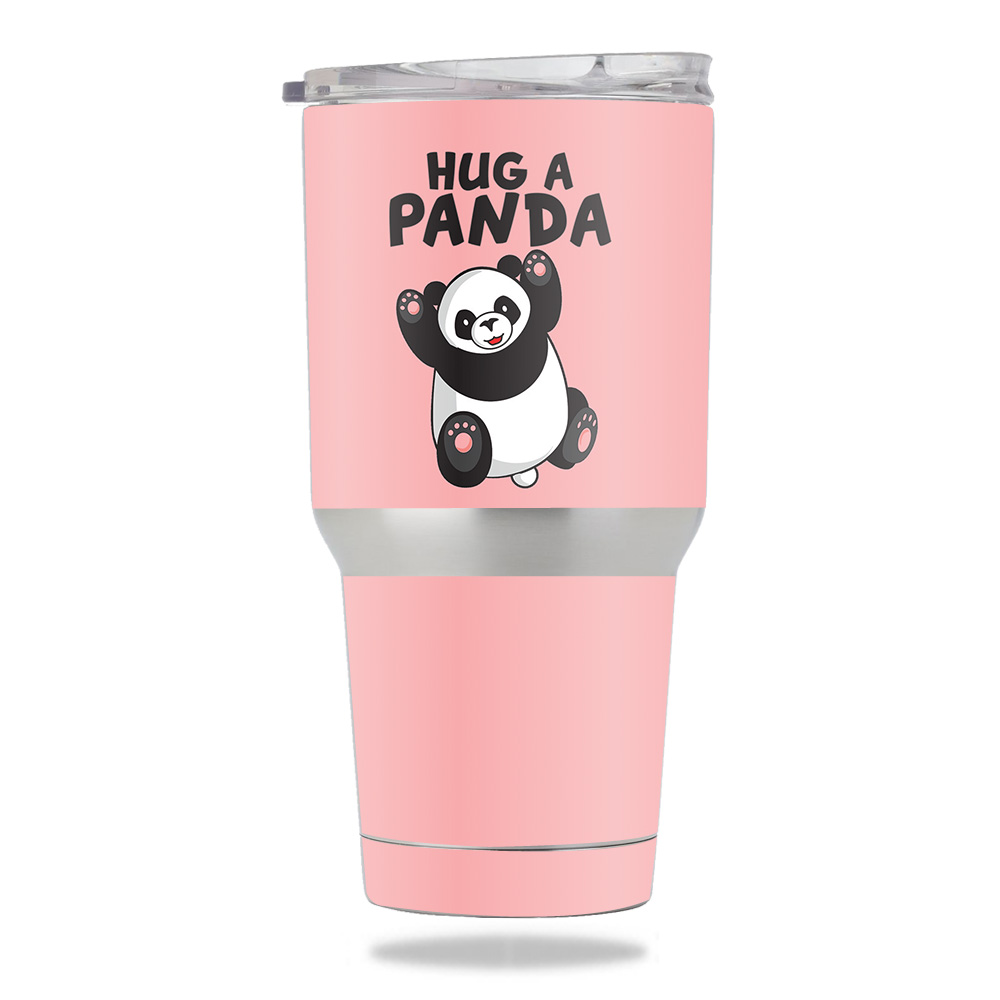 Picture of MightySkins METUM30-Hug A Panda Skin for Members Mark 30 oz Tumbler - Hug A Panda