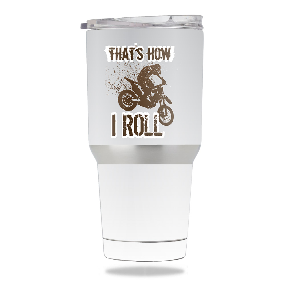 Picture of MightySkins METUM30-Motocross Skin for Members Mark 30 oz Tumbler - Motocross
