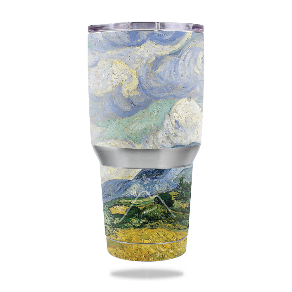 Picture of MightySkins OZTUM30-Wheatfield With Cypresses Skin for Ozark Trail 30 oz Tumbler - Wheatfield with Cypresses