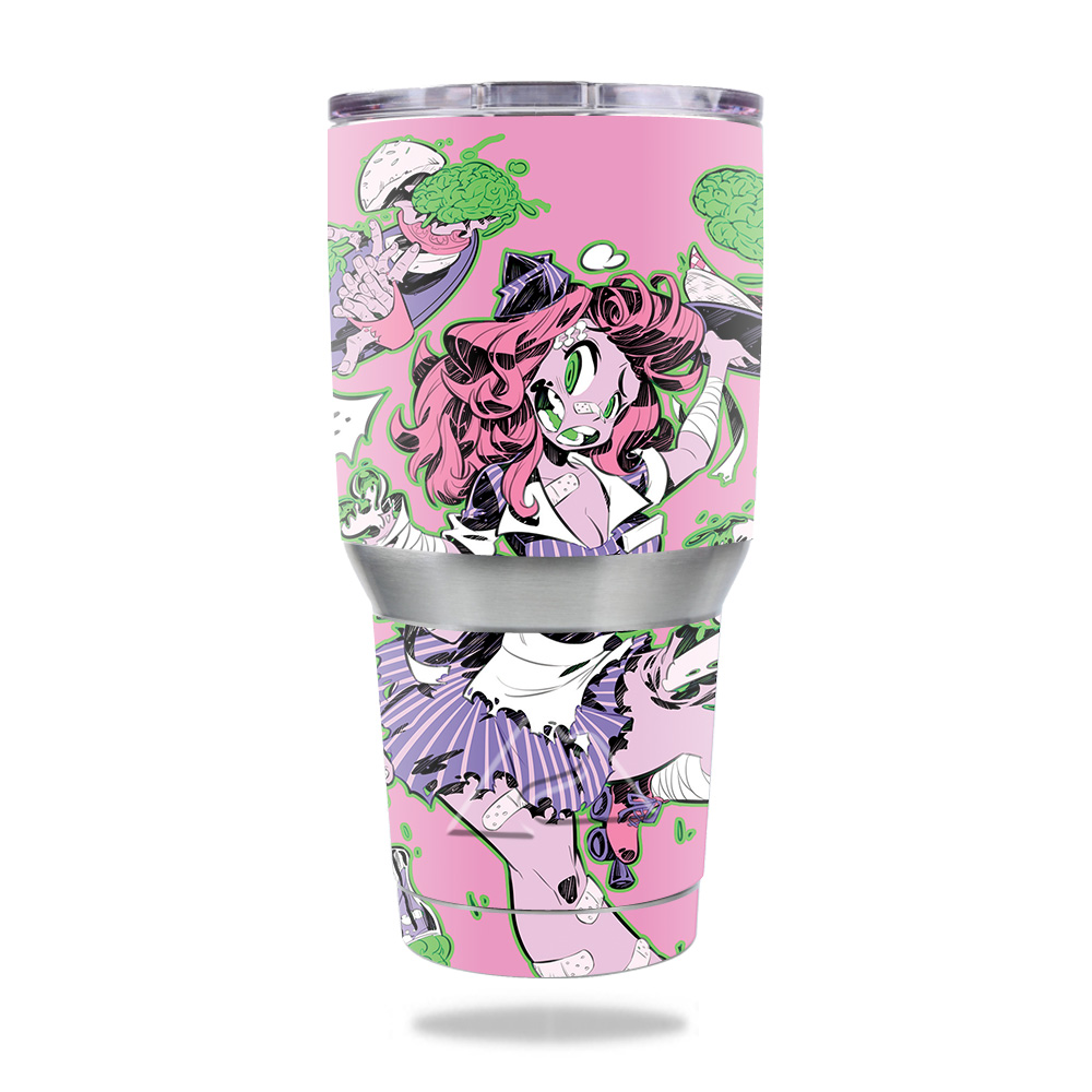 Picture of MightySkins OZTUM30-Zombie Waitress Skin for Ozark Trail 30 oz Tumbler - Zombie Waitress