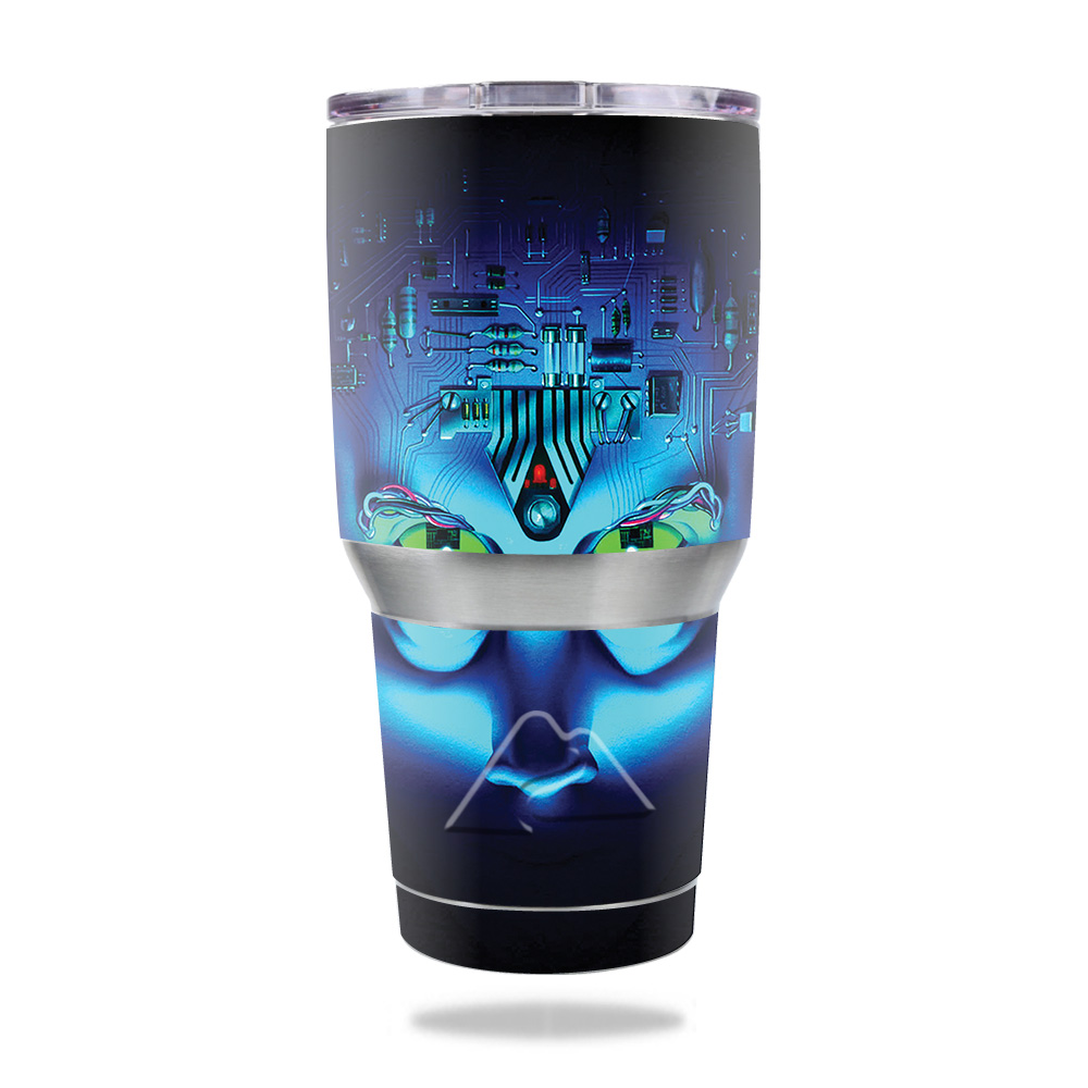 Picture of MightySkins OZTUM30-Circuit Brain Skin for Ozark Trail 30 oz Tumbler - Circuit Brain