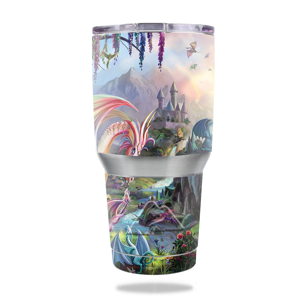 Picture of MightySkins OZTUM30-Dragon Paradise Skin for Ozark Trail 30 oz Tumbler - Dragon Paradise