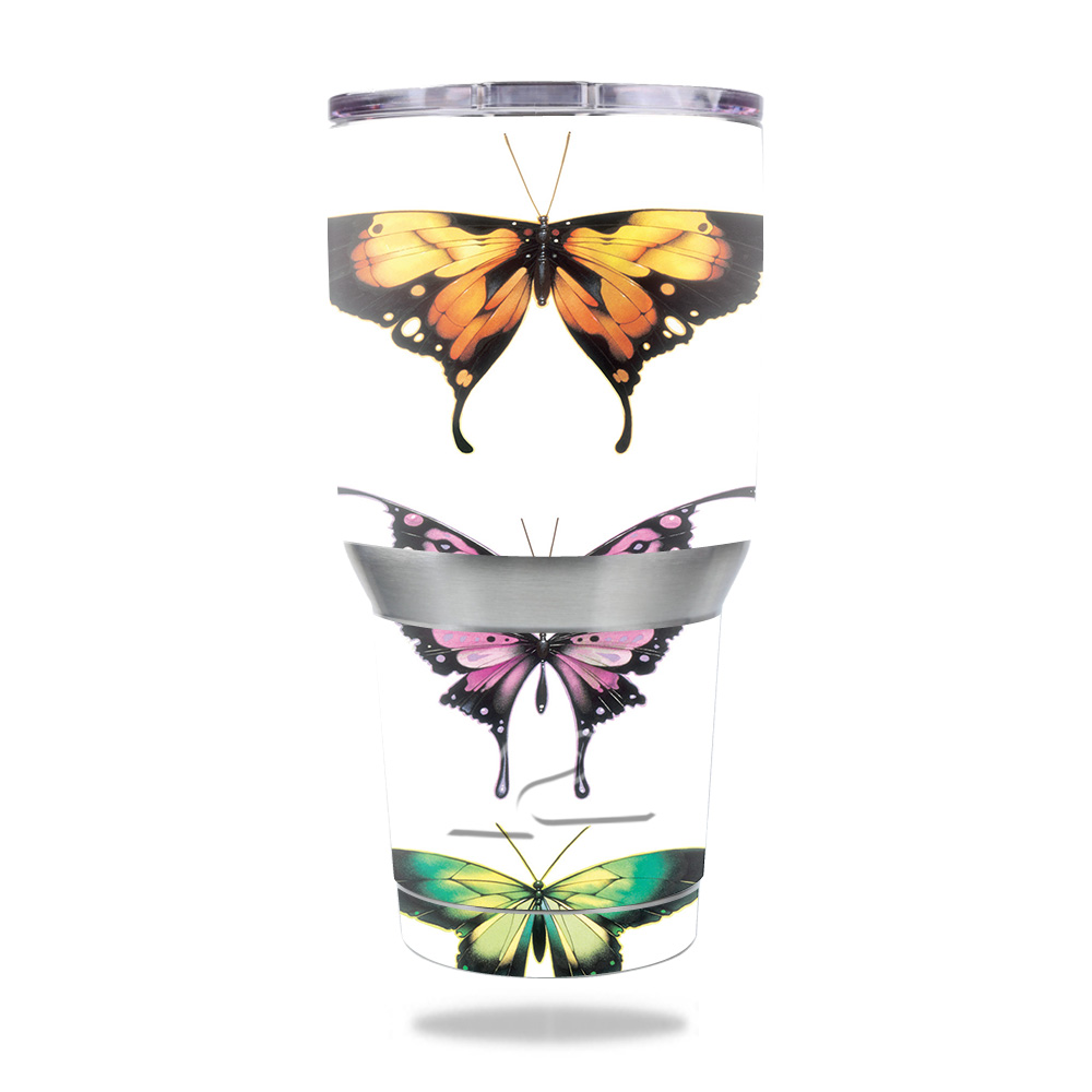 Picture of MightySkins OZTUM30-Flutter By Skin for Ozark Trail 30 oz Tumbler - Flutter By