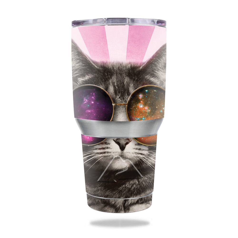 Picture of MightySkins OZTUM30-Galaxy Cat Skin for Ozark Trail 30 oz Tumbler - Galaxy Cat