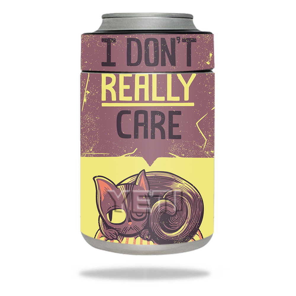 Picture of MightySkins YERAMCOL-I Dont Care Cat Skin for Yeti Colster - I Dont Care Cat