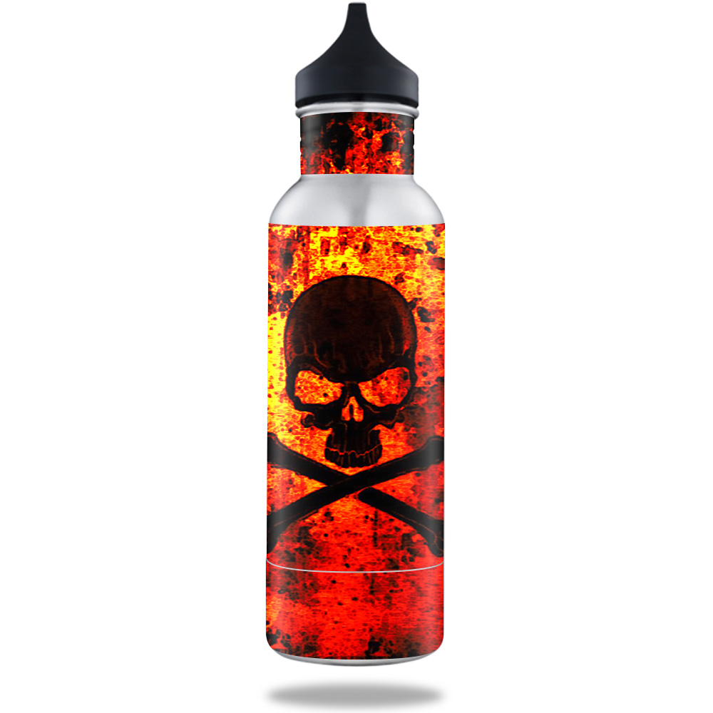 Picture of MightySkins BOKE12ST-Bio Skull Skin for BottleKeeper 12 oz Standard Wrap Cover Sticker - Bio Skull