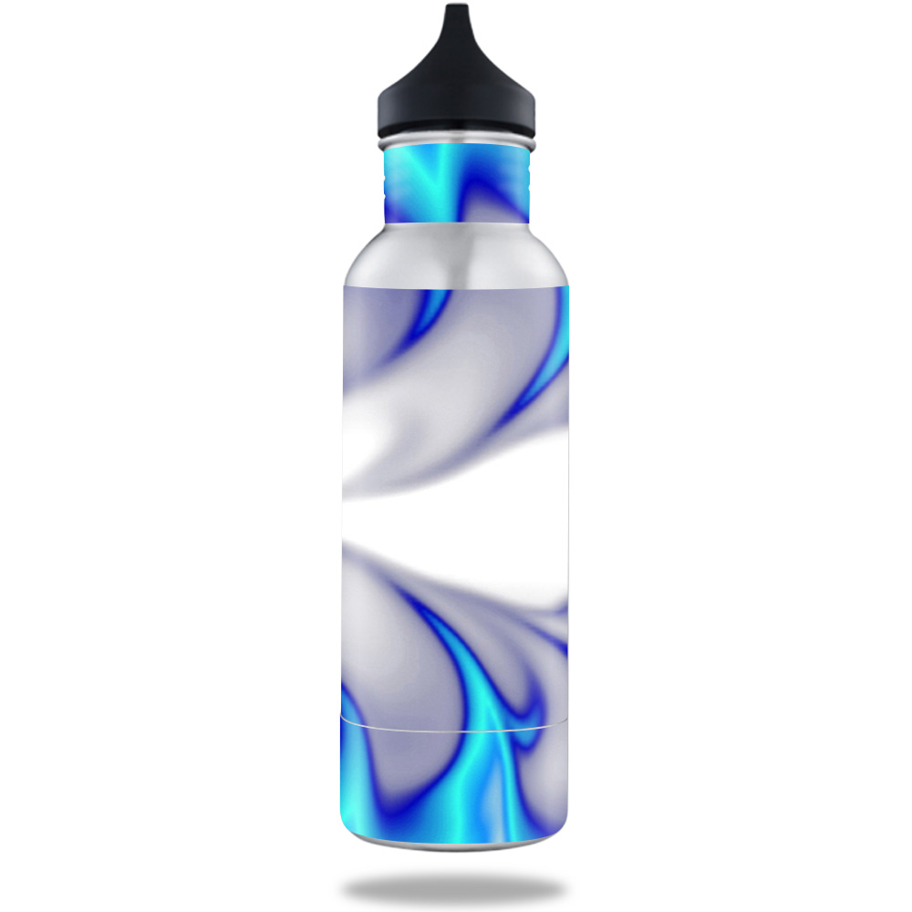 Picture of MightySkins BOKE12ST-Blue Fire Skin for BottleKeeper 12 oz Standard Wrap Cover Sticker - Blue Fire