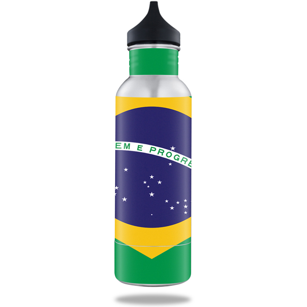 Picture of MightySkins BOKE12ST-Brazilian Flag Skin for BottleKeeper 12 oz Standard Wrap Cover Sticker - Brazilian Flag