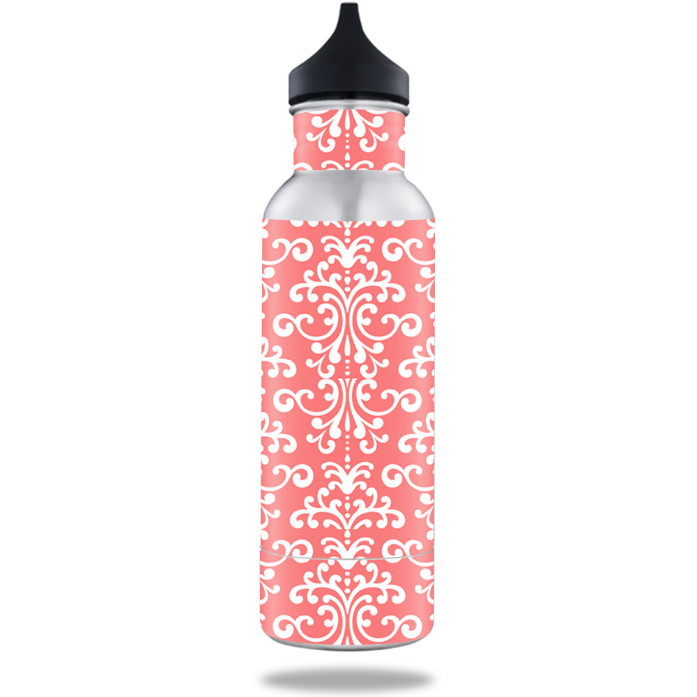 Picture of MightySkins BOKE12ST-Coral Damask Skin for BottleKeeper 12 oz Standard Wrap Cover Sticker - Coral Damask