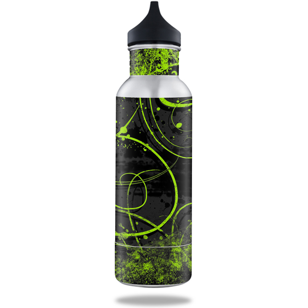 Picture of MightySkins BOKE12ST-Green Distortion Skin for BottleKeeper 12 oz Standard Wrap Cover Sticker - Green Distortion