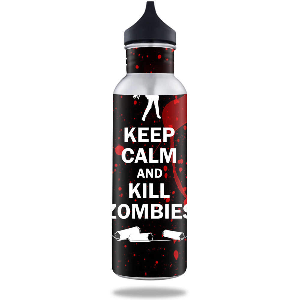 Picture of MightySkins BOKE12ST-Kill Zombies Skin for BottleKeeper 12 oz Standard Wrap Cover Sticker - Kill Zombies