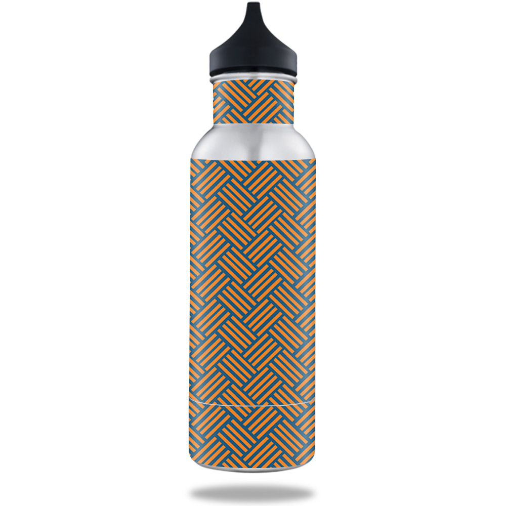 Picture of MightySkins BOKE12ST-Orange Blue Basket Skin for BottleKeeper 12 oz Standard Wrap Cover Sticker - Orange Blue Basket