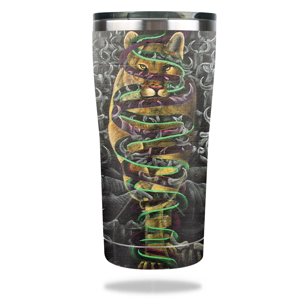 Picture of MightySkins OZTUM2017-Panther Swirl Skin for Ozark Trail 20 oz Tumbler 2017 - Panther Swirl