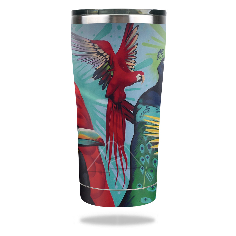Picture of MightySkins OZTUM2017-Parrot Paradise Skin for Ozark Trail 20 oz Tumbler 2017 - Parrot Paradise