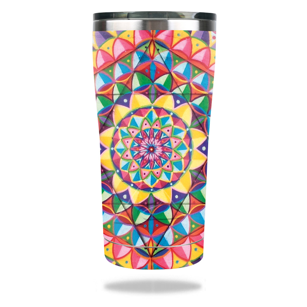 Picture of MightySkins OZTUM2017-Rainbow Kaleidoscope Skin for Ozark Trail 20 oz Tumbler 2017 - Rainbow Kaleidoscope