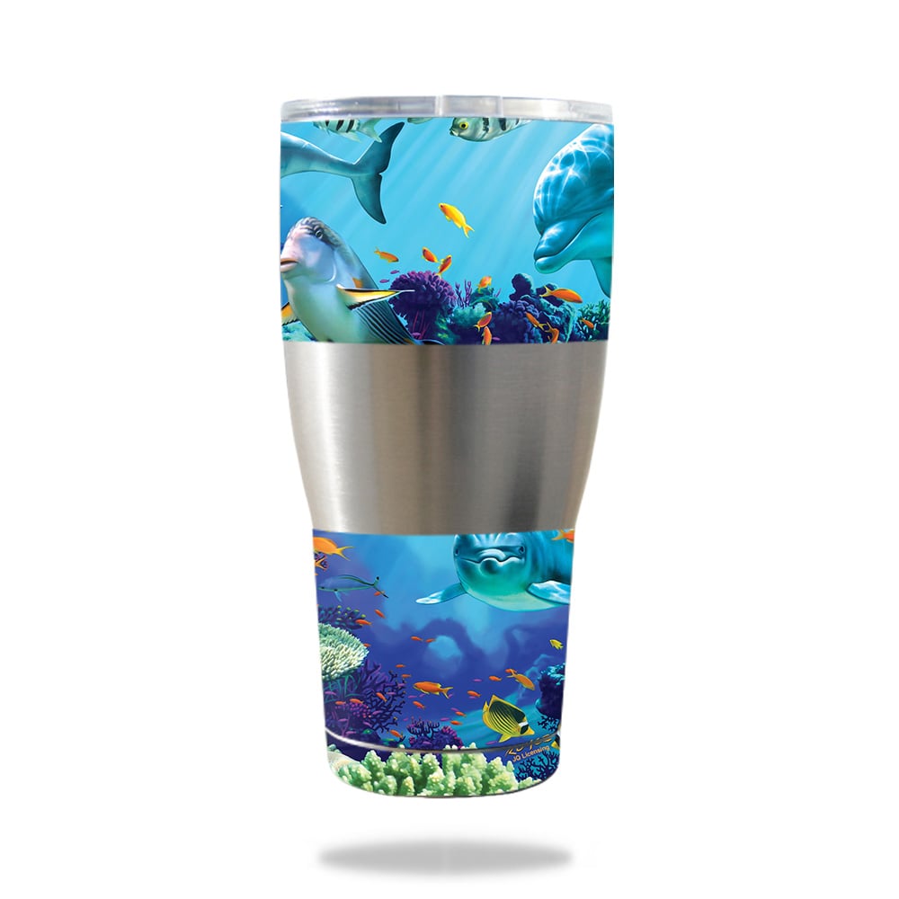 Picture of MightySkins IBTUM30-Ocean Friends Skin for IBEX 30 oz Tumbler - Ocean Friends