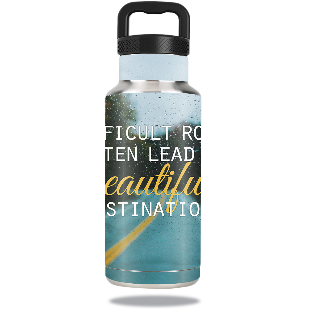 Picture of MightySkins OZBOT36-Difficult Roads Skin for Ozark Trail 36 oz Water Bottle - Difficult Roads