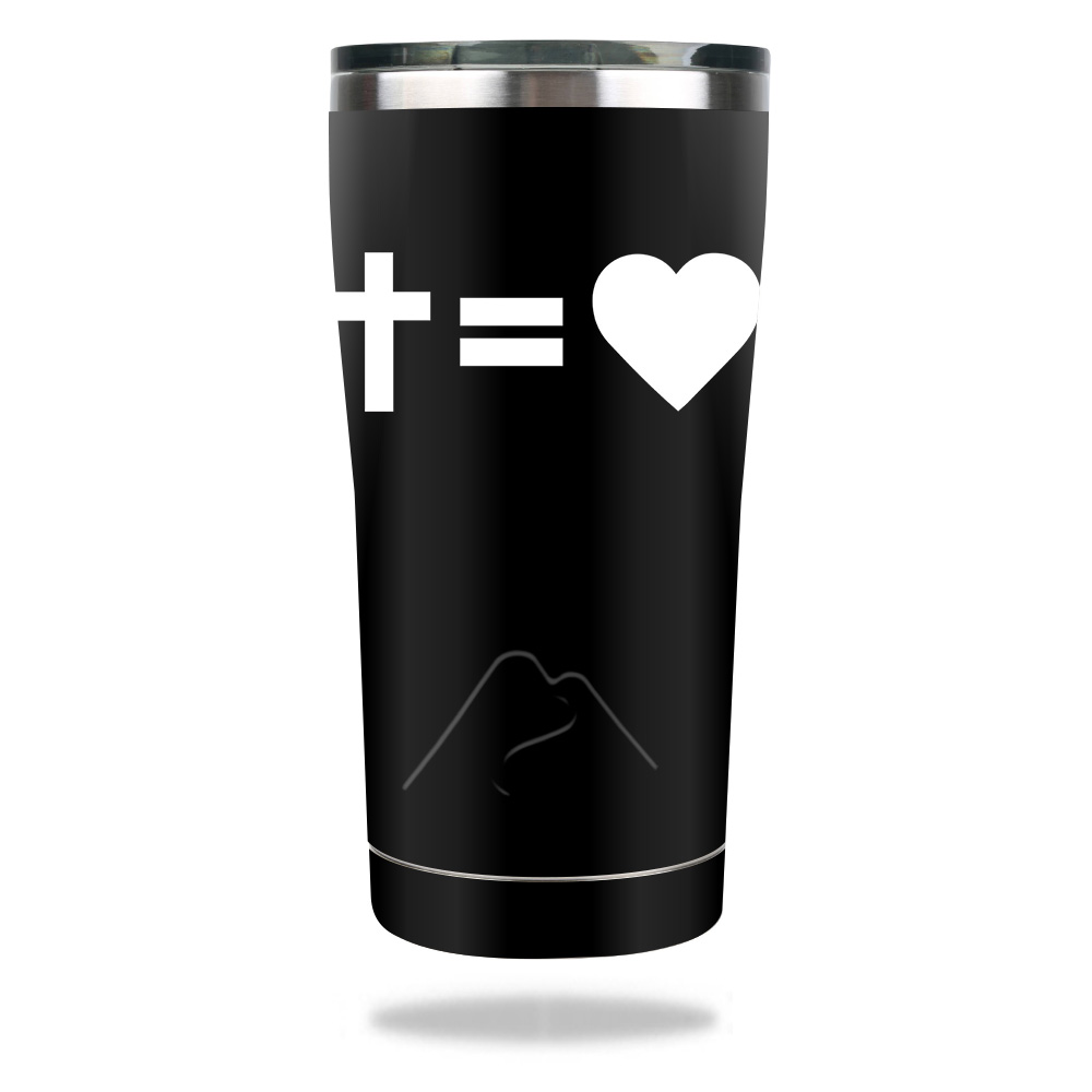 Picture of MightySkins OZTUM2017-Cross Equals Love Skin for Ozark Trail 20 oz Tumbler 2017 - Cross Equals Love