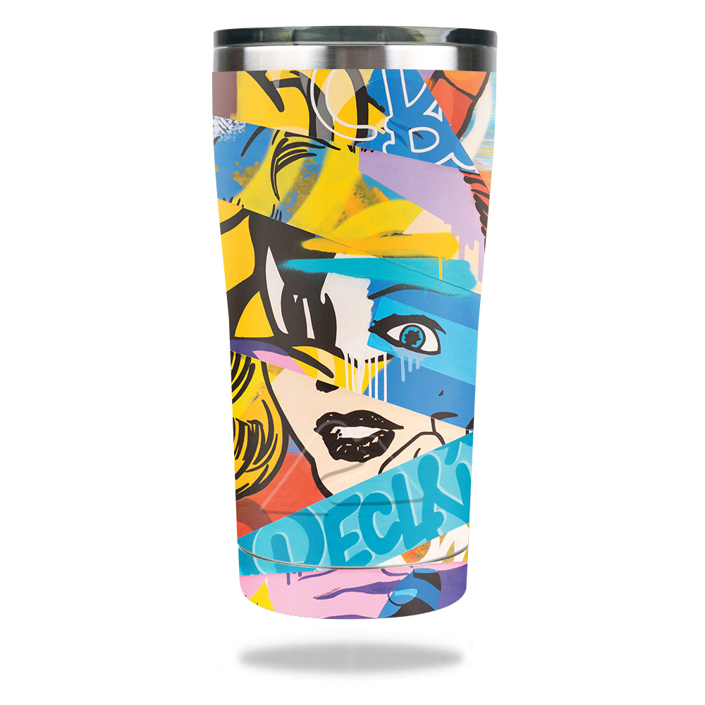 Picture of MightySkins OZTUM2017-Cut Up Art Skin for Ozark Trail 20 oz Tumbler 2017 - Cut Up Art