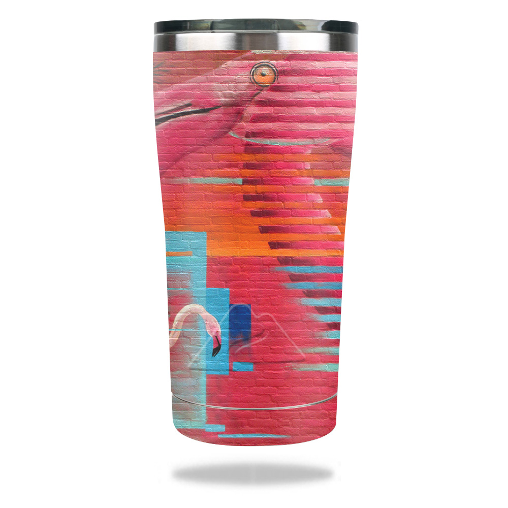 Picture of MightySkins OZTUM2017-Flamboyant Flamingos Skin for Ozark Trail 20 oz Tumbler 2017 - Flamboyant Flamingos