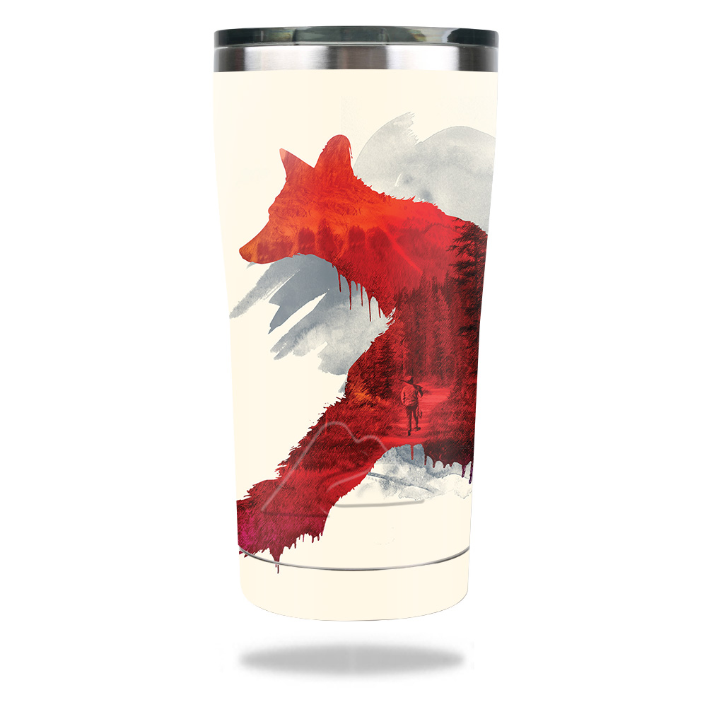 Picture of MightySkins OZTUM2017-Fox Blood Skin for Ozark Trail 20 oz Tumbler 2017 - Fox Blood