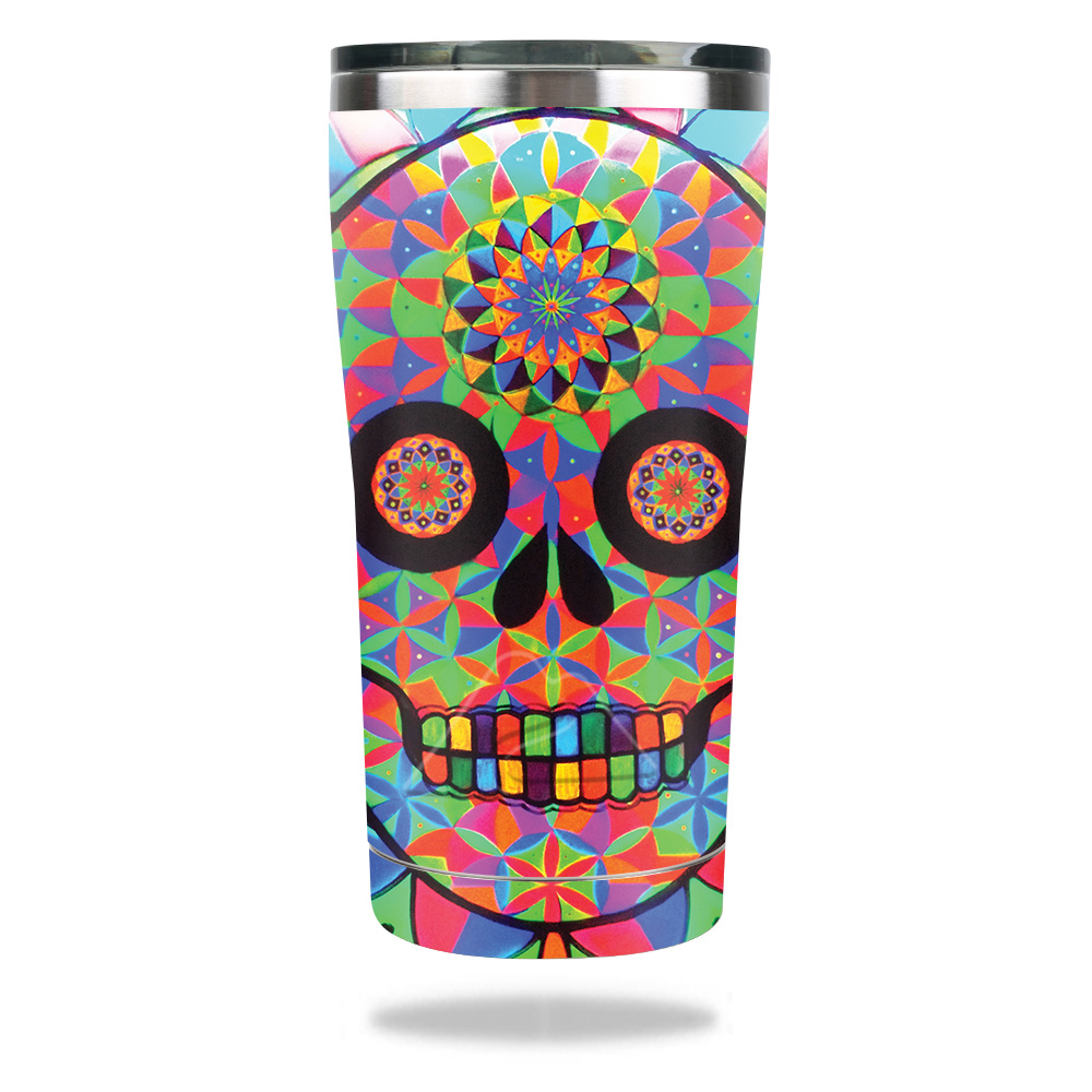 Picture of MightySkins OZTUM2017-Geo Sugar Skull Skin for Ozark Trail 20 oz Tumbler 2017 - Geo Sugar Skull