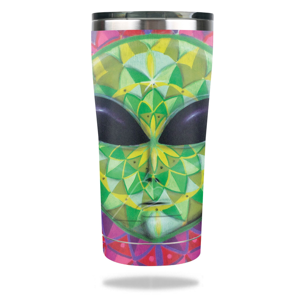Picture of MightySkins OZTUM2017-Geometric Alien Skin for Ozark Trail 20 oz Tumbler 2017 - Geometric Alien