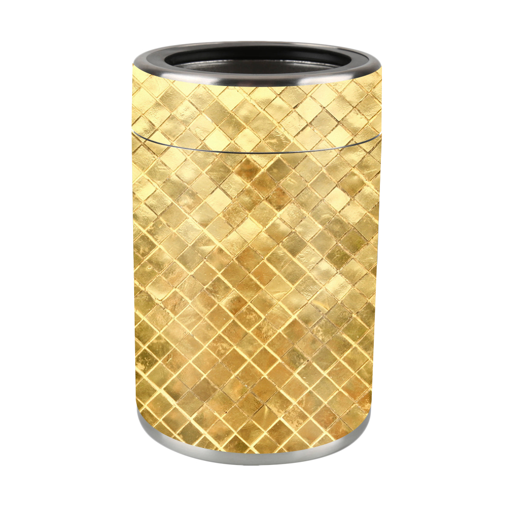 Picture of MightySkins OZCAN-Gold Tiles Skin for Ozark Trail 12 oz Can Wrap Cover Sticker - Gold Tiles