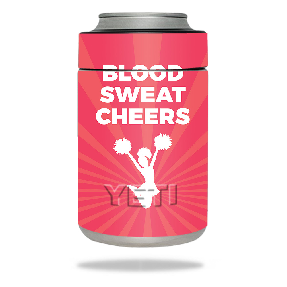 Picture of MightySkins YERAMCOL-Blood Sweat Cheers Skin for Yeti Rambler Colster - Blood Sweat Cheers