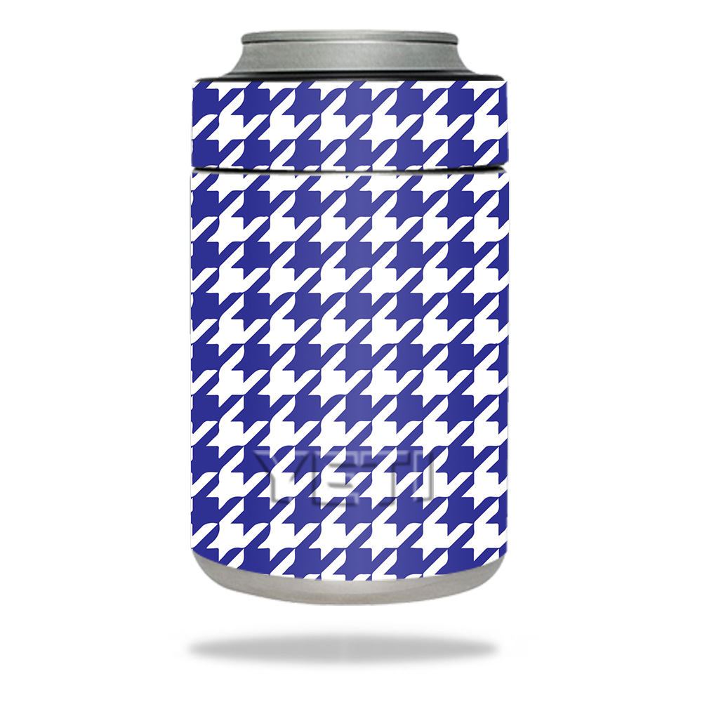 Picture of MightySkins YERAMCOL-Blue Houndstooth Skin for Yeti Rambler Colster - Blue Houndstooth