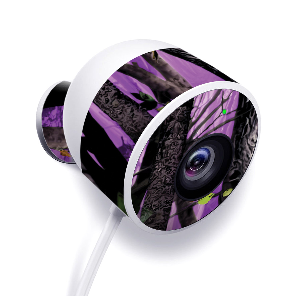 NECAOUT-Purple Tree Camo Skin for Nest Cam Outdoor Security Camera - Purple Tree Camo -  MightySkins