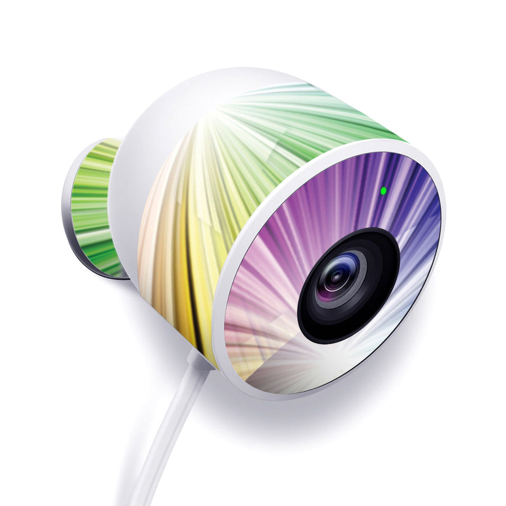 NECAOUT-Rainbow Explosion Skin for Nest Cam Outdoor Security Camera - Rainbow Explosion -  MightySkins