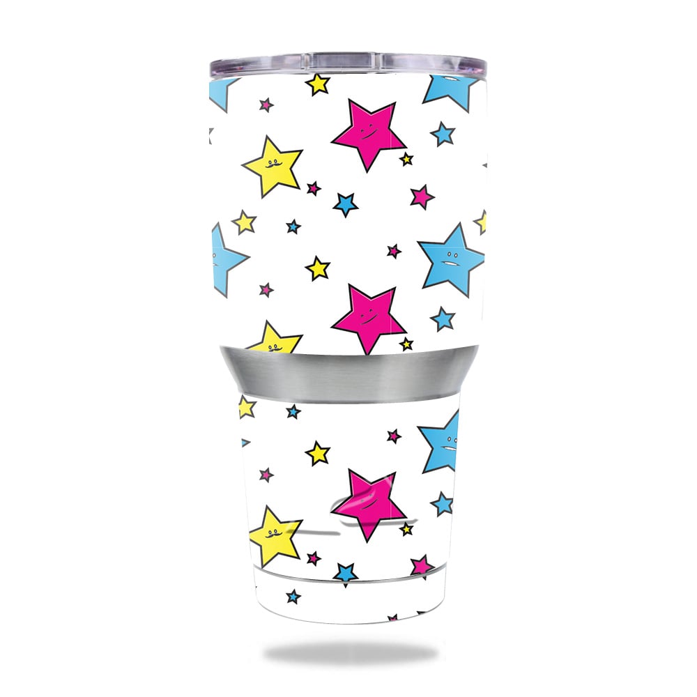 Picture of MightySkins OZTUM30-Smiley Stars Skin for Ozark Trail 30 oz Tumbler - Smiley Stars