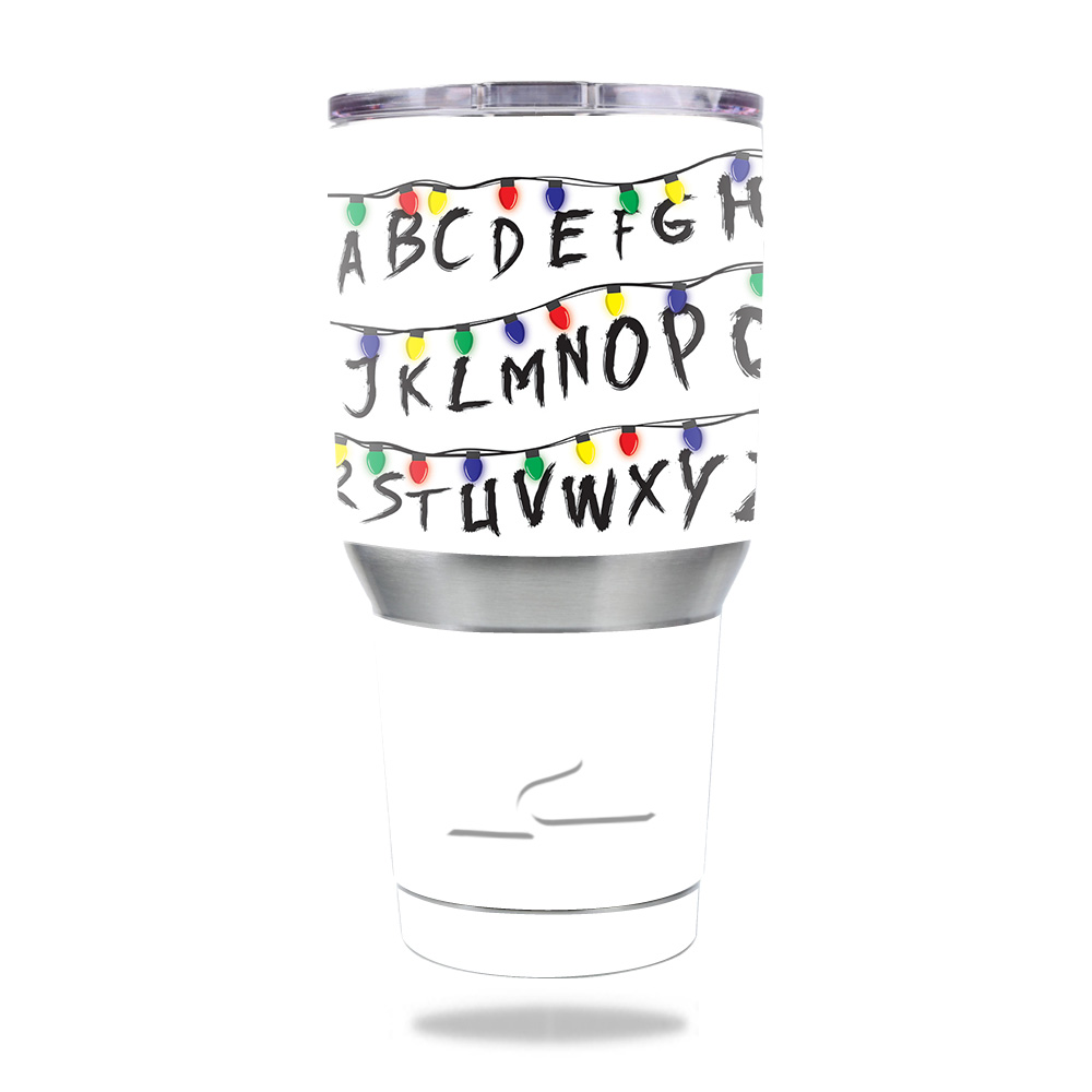Picture of MightySkins OZTUM30-Stranger Alphabet Skin for Ozark Trail 30 oz Tumbler - Stranger Alphabet