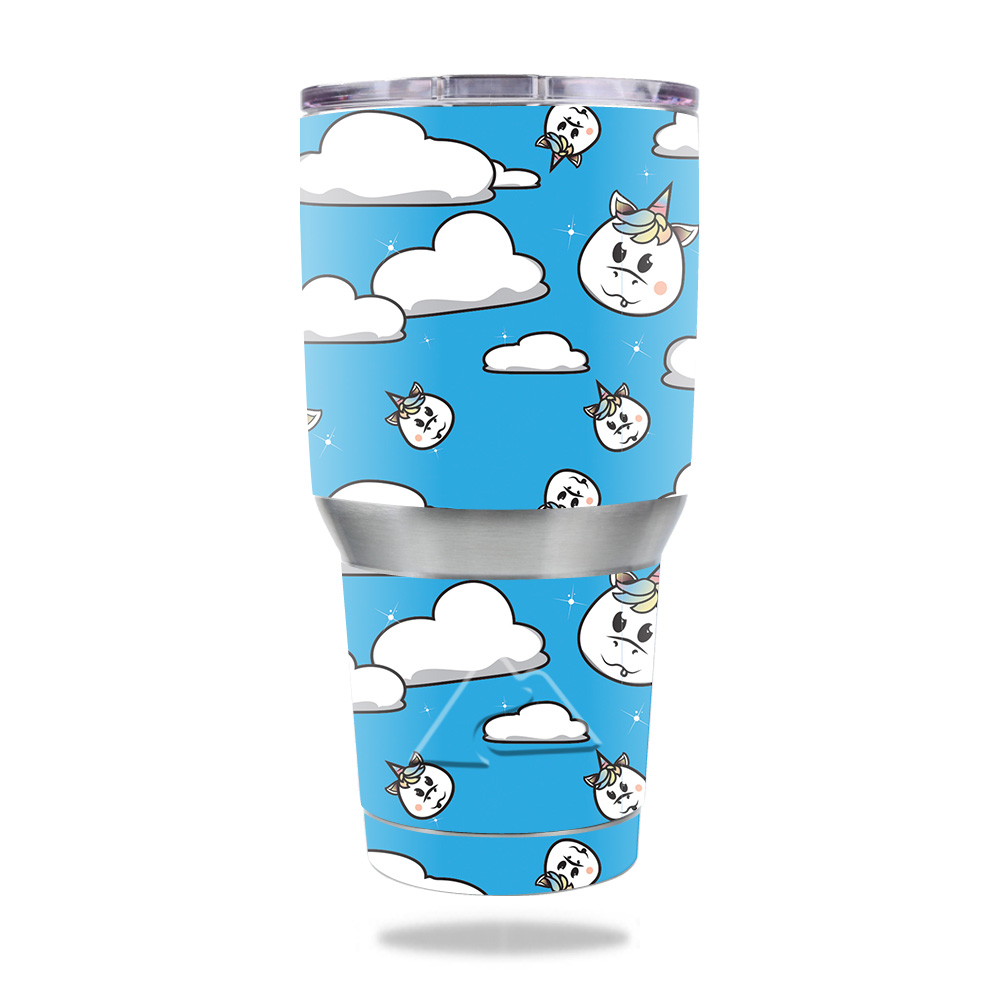 Picture of MightySkins OZTUM30-Unicorn Clouds Skin for Ozark Trail 30 oz Tumbler - Unicorn Clouds