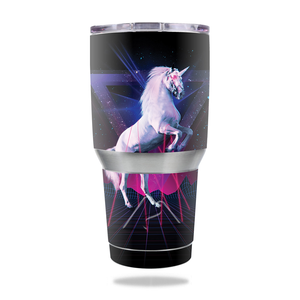 Picture of MightySkins OZTUM30-Unicorn Rave Skin for Ozark Trail 30 oz Tumbler - Unicorn Rave