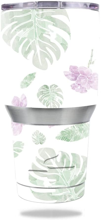 Picture of MightySkins OZTUM30-Water Color Flowers Skin for Ozark Trail 30 oz Tumbler - Water Color Flowers