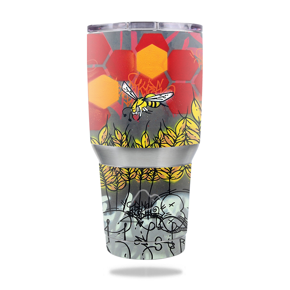 Picture of MightySkins OZTUM30-Wheat Bees Skin for Ozark Trail 30 oz Tumbler - Wheat Bees