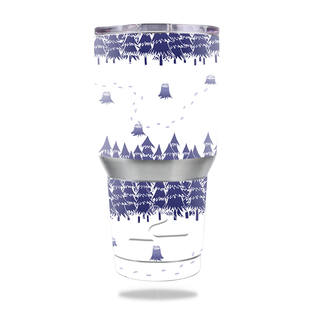 Picture of MightySkins OZTUM30-Winter Fox Maze Skin for Ozark Trail 30 oz Tumbler - Winter Fox Maze