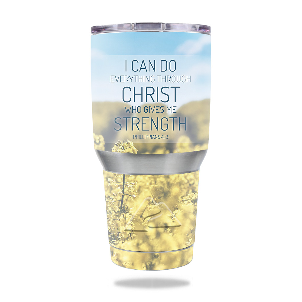 Picture of MightySkins OZTUM30-Through Christ Skin for Ozark Trail 30 oz Tumbler - Through Christ