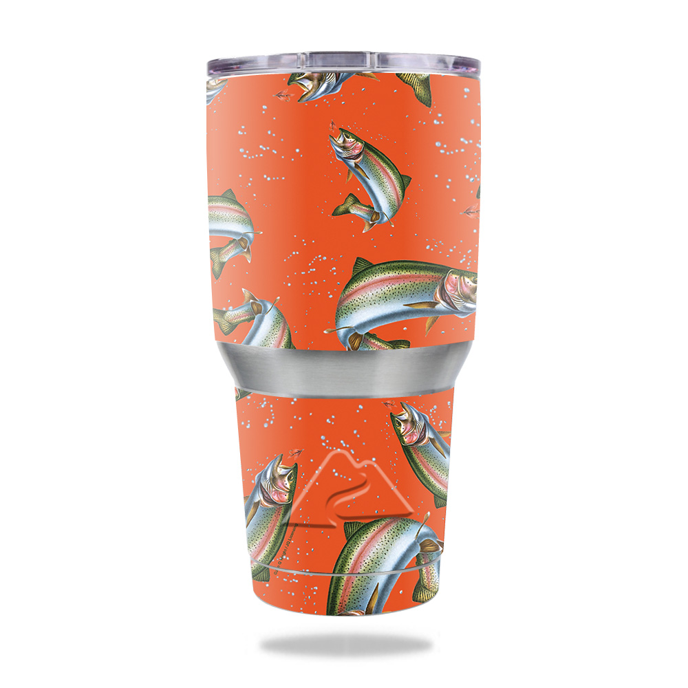 Picture of MightySkins OZTUM30-Trout Collage Skin for Ozark Trail 30 oz Tumbler - Trout Collage
