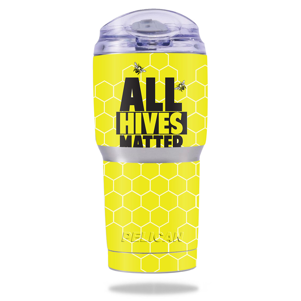 Picture of MightySkins PELTUM22-All Hives Matter Skin for Pelican 22 oz Tumbler - All Hives Matter