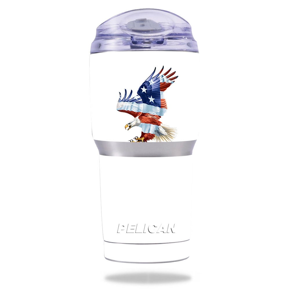 Picture of MightySkins PELTUM22-American Eagle Skin for Pelican 22 oz Tumbler - American Eagle