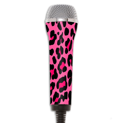 Picture of MightySkins REROCKMIC-Pink Leopard Skin for Redoctane Rock Band Microphone Case Wrap Cover Sticker - Pink Leopard