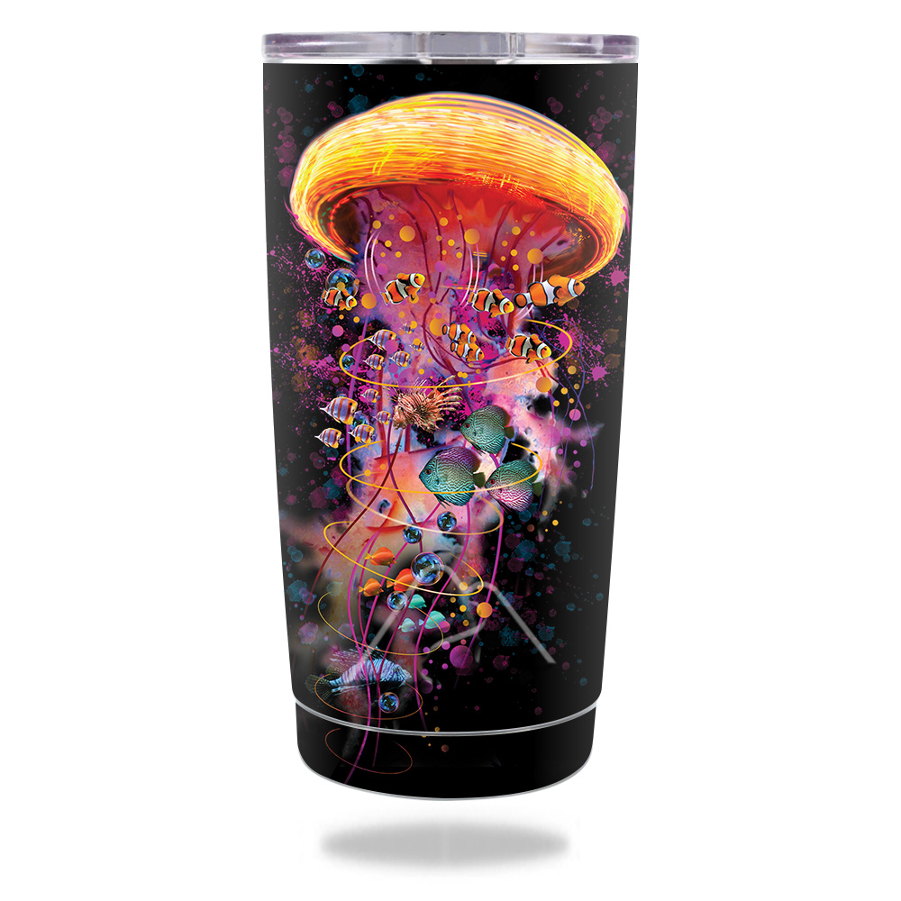 Picture of MightySkins OZTUM20-Jellyfish Ride Skin for Ozark Trail 20 oz Tumbler 2016 - Jellyfish Ride