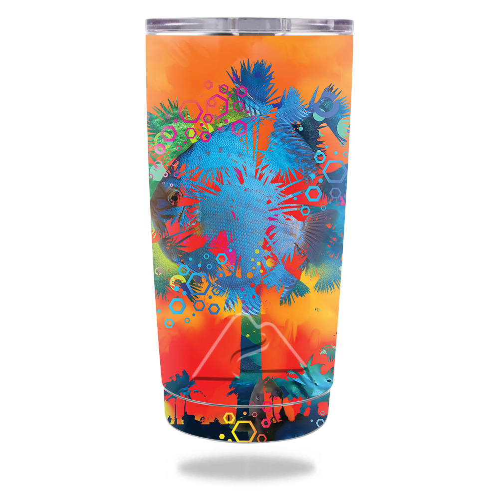 Picture of MightySkins OZTUM20-Neo Palm Skin for Ozark Trail 20 oz Tumbler 2016 - Neo Palm
